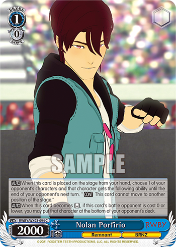 Nolan Porfirio RWBY/WX03-094