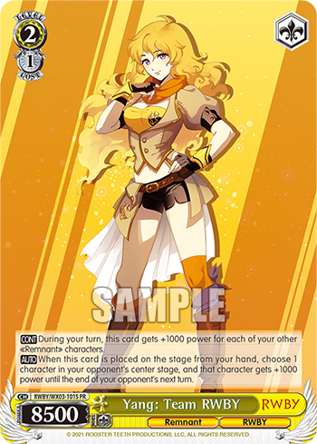 Yang: Team RWBY RWBY/WX03-101