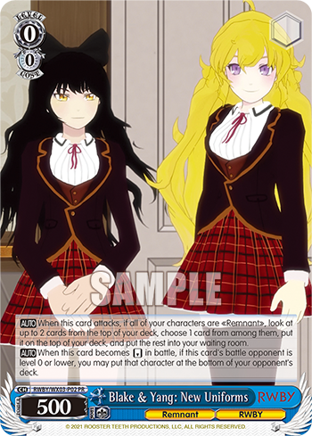 Blake & Yang: New Uniforms RWBY/WX03-P02