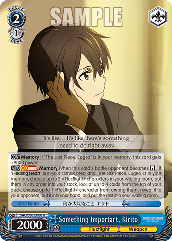 Something Important, Kirito SAO/S80-E088