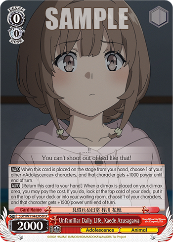 Unfamiliar Daily Life, Kaede Azusagawa SBY/W114-E058
