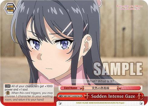 Sudden Intense Gaze SBY/W114-E074