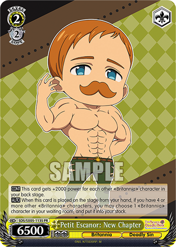 Petit Escanor: New Chapter SDS/SX05-113S