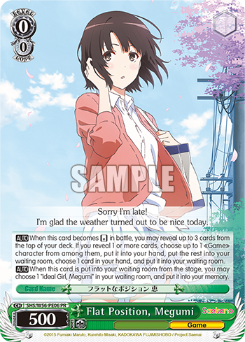 Flat Position, Megumi SHS/W56-PE06