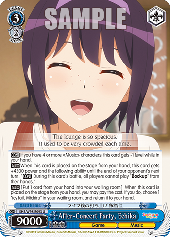 After-Concert Party, Echika SHS/W98-E093