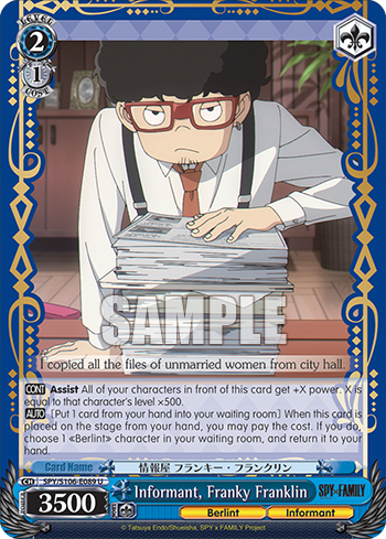 Informant, Franky Franklin SPY/S106-E089