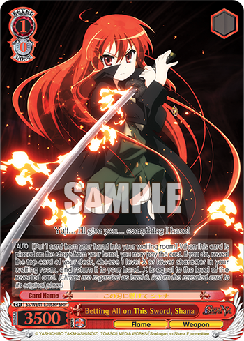 Betting All on This Sword, Shana