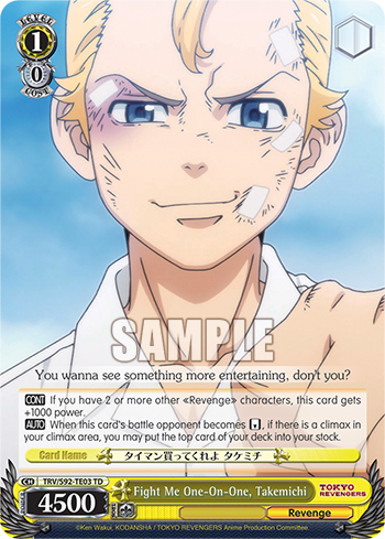 Fight Me One-On-One, Takemichi