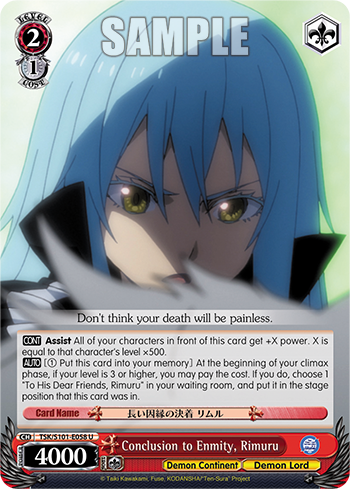 Conclusion to Enmity, Rimuru