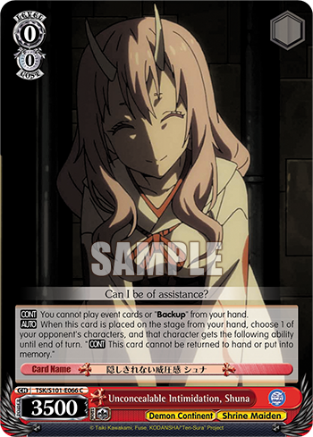 Unconcealable Intimidation, Shuna