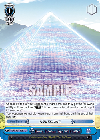 Barrier Between Hope and Disaster TSK/S101-E097