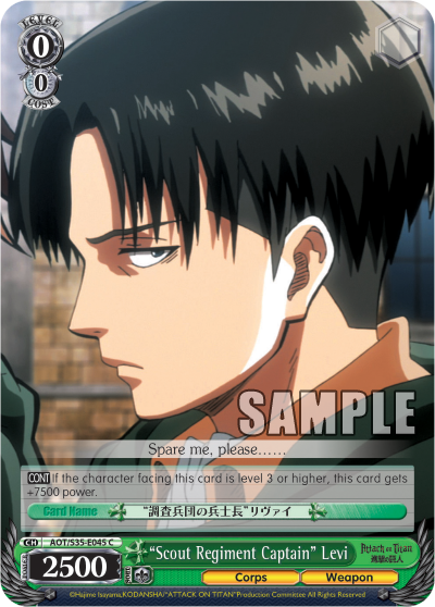 "Scout Regiment Captain" Levi