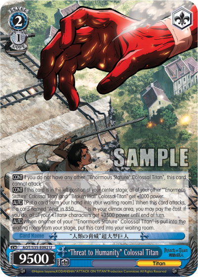"Threat to Humanity" Colossal Titan