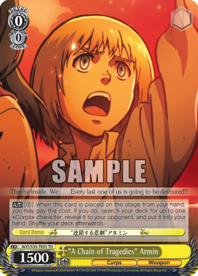 "A Chain of Tragedies" Armin