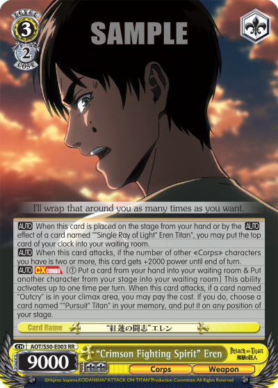 "Crimson Fighting Spirit" Eren