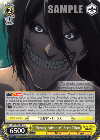 "Steady Advance" Eren Titan