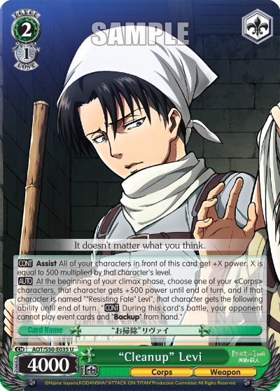 "Cleanup" Levi