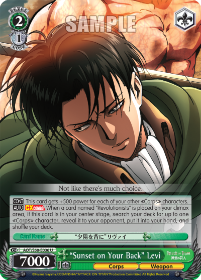 "Sunset on Your Back" Levi