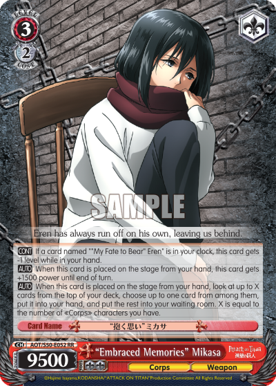 "Embraced Memories" Mikasa