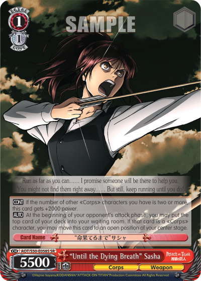 "Until the Dying Breath" Sasha