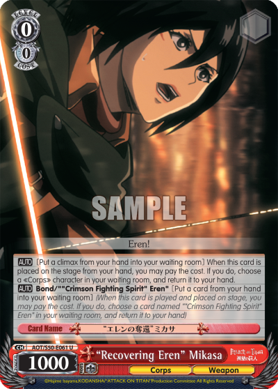 "Recovering Eren" Mikasa