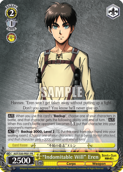 "Indomitable Will" Eren