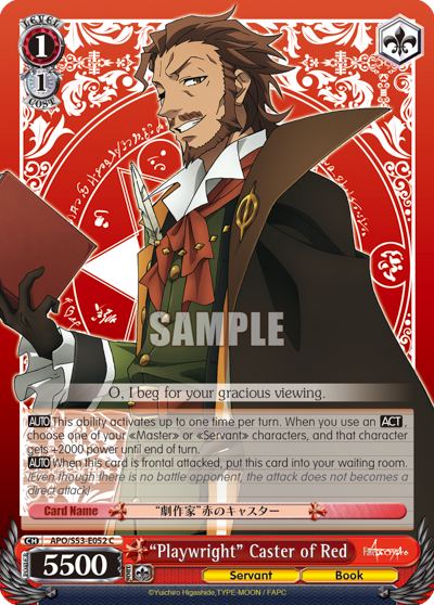 "Playwright" Caster of Red