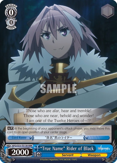 "True Name" Rider of Black