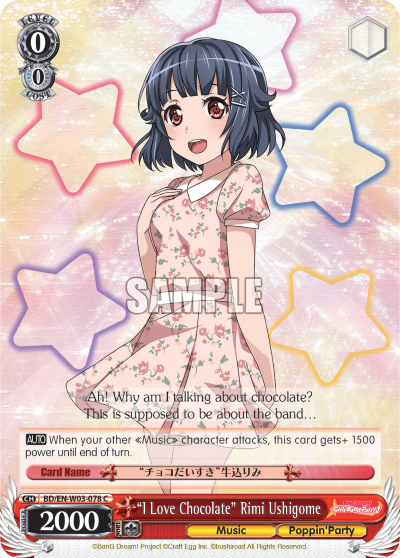 "I Love Chocolate" Rimi Ushigome BD/EN-W03-078