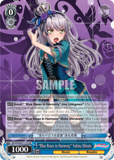 "Blue Roses in Harmony" Yukina Minato BD/EN-W03-111H