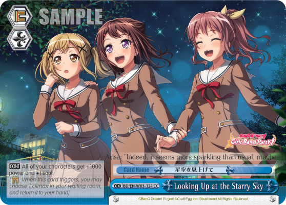Looking Up at the Starry Sky BD/EN-W03-124
