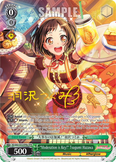 "Moderation is Key!" Tsugumi Hazawa