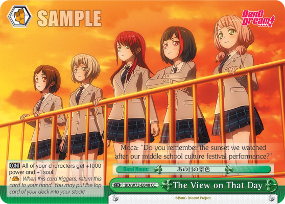The View on That Day BD/W73-E048