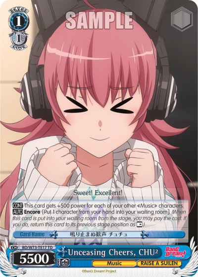 Unceasing Cheers, CHU2