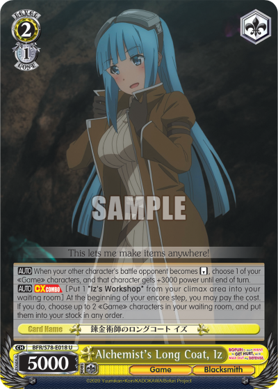 Alchemist's Long Coat, Iz