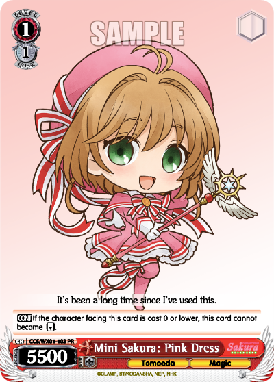 Mini Sakura: Pink Dress CCS/WX01-103