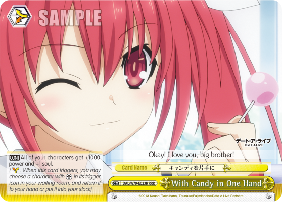 With Candy in One Hand