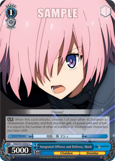 Integrated Offense and Defense, Mash FGO/S75-E092