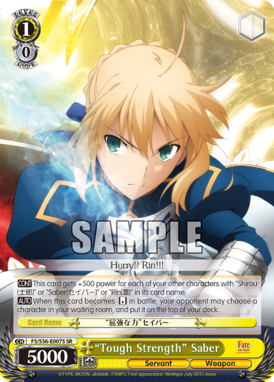 “Tough Strength” Saber