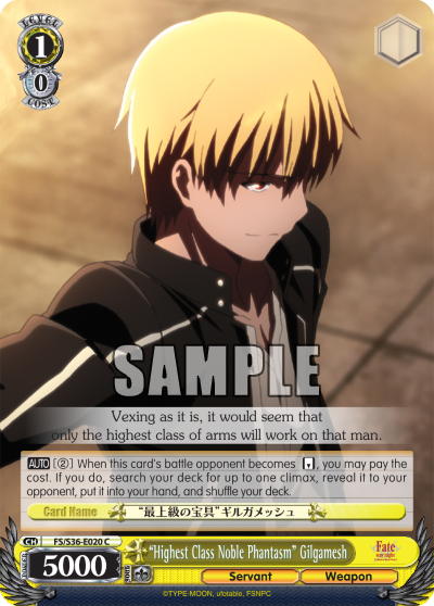 “Highest Class Noble Phantasm” Gilgamesh