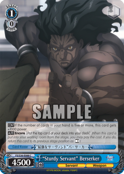“Sturdy Servant” Berserker
