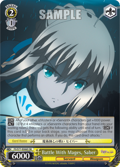 Battle With Mages, Saber