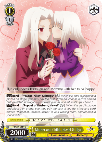 Mother and Child, Irisviel & Ilya