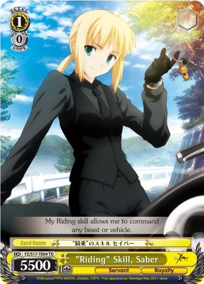 "Riding" Skill, Saber