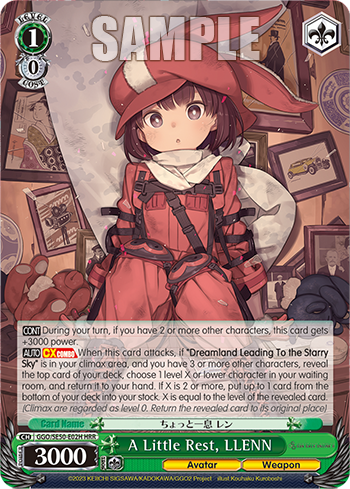 A Little Rest, LLENN decoding=