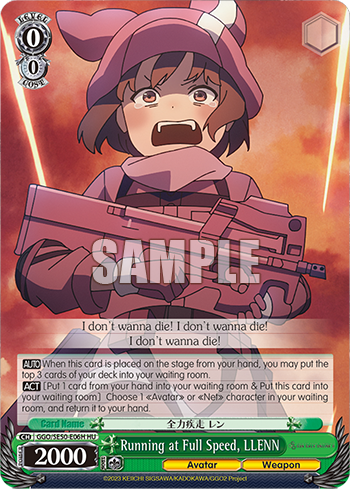 Running at Full Speed, LLENN decoding=