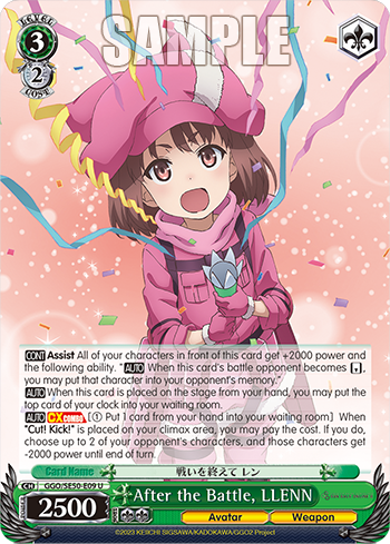 After the Battle, LLENN