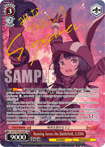Running Across the Battlefield, LLENN
