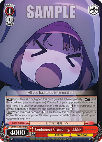 Continuous Grumbling, LLENN