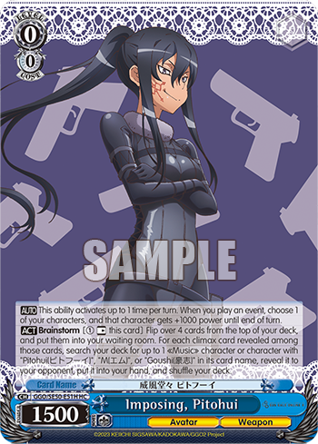 Imposing, Pitohui